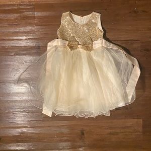 Formal Gold Girls Dress